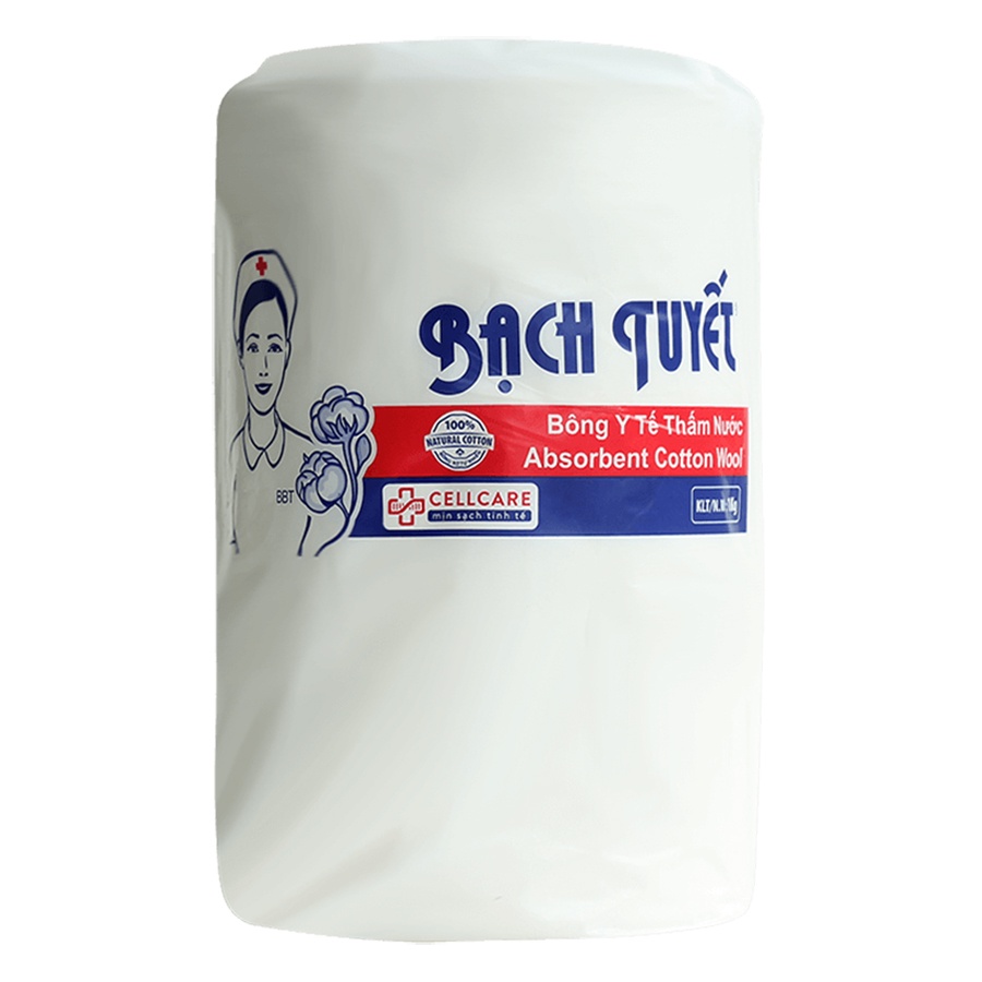 Bông bạch tuyết cuộn 1kg bông y tế