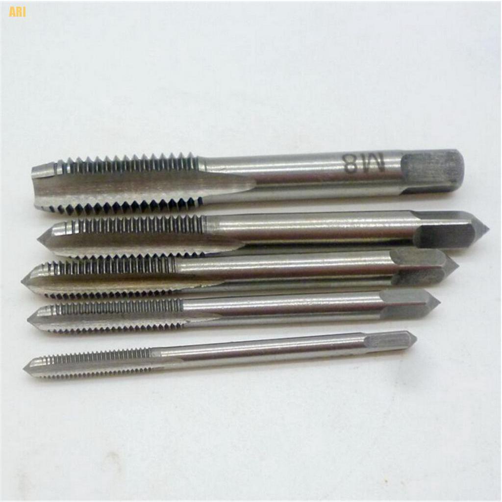 Bộ 5 Mũi Khoan Thẳng Cầm Tay M3 M4 M5 M6 M8 Kích Thước 3mm-8mm