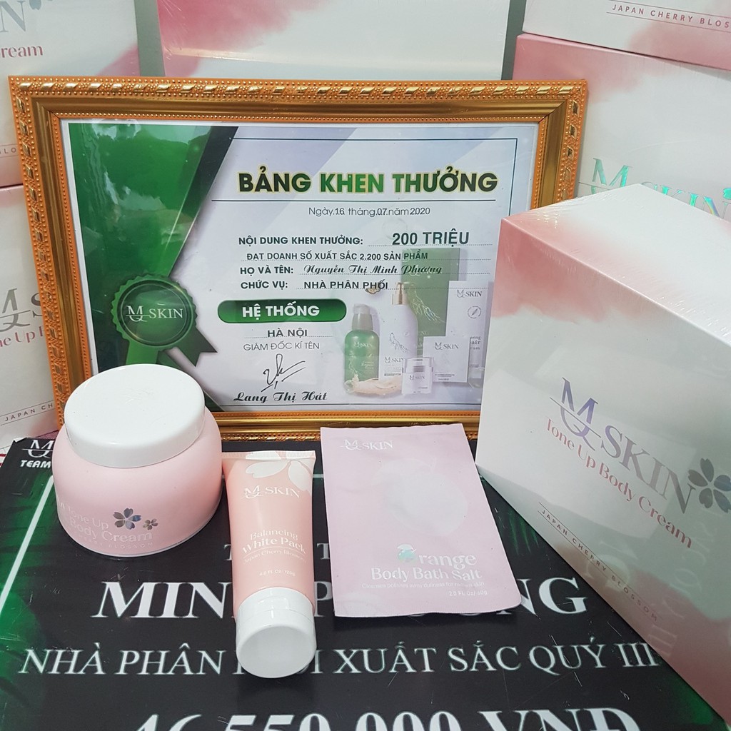 Kem Dưỡng Trắng Da Body Hoa Anh Đào (Mqskin chính hãng)- Body Hoa Anh Đào Mq Skin