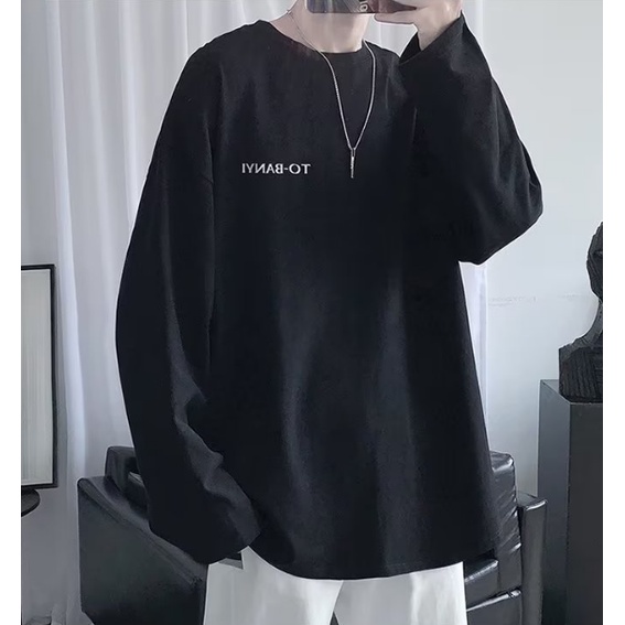 Áo Thun Tay Dài Oversize Chất Liệu Cotton In Họa Tiết Chữ Thời Trang Mùa Hè Cho Nam Và Nữ SIze M-8XL