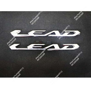 Tem xe máy Honda Lead chữ nổi