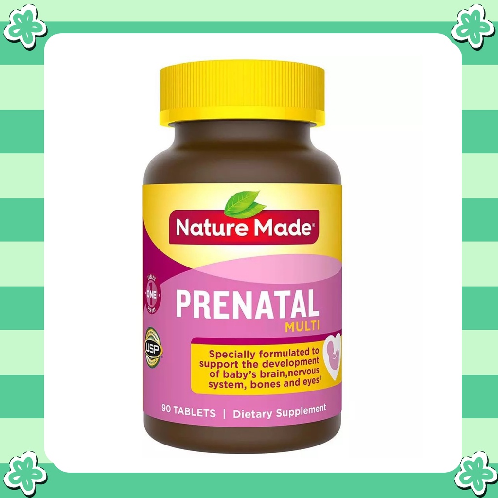 Viên uống vitamin tổng hợp cho bà bầu Nature Made Prenatal Multi + DHA 150 viên