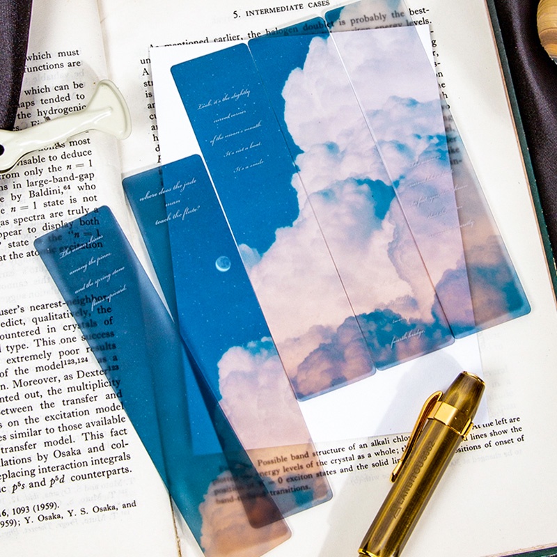 Set 5 dụng cụ đánh dấu trang sách hình bầu trời và vũ trụ