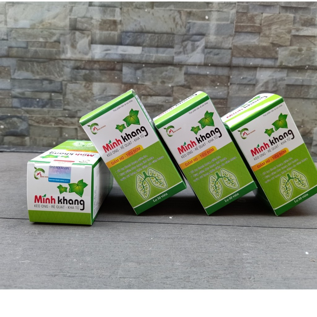 Viên ngậm ho Minh khang - Hỗ trợ giảm ho, đau họng