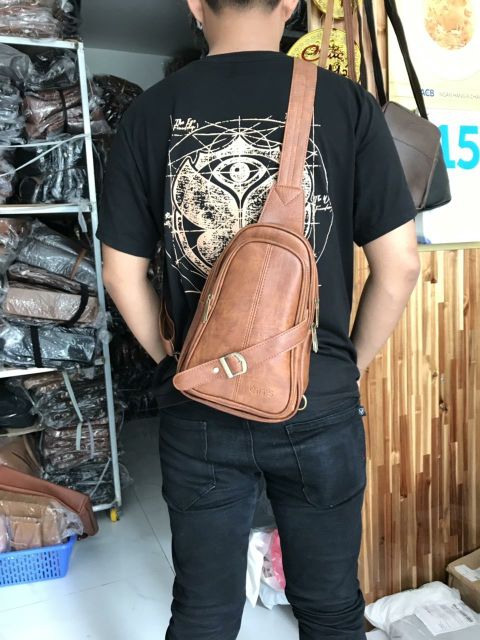 Túi bao tử da nam nữ, tay nải MQ20