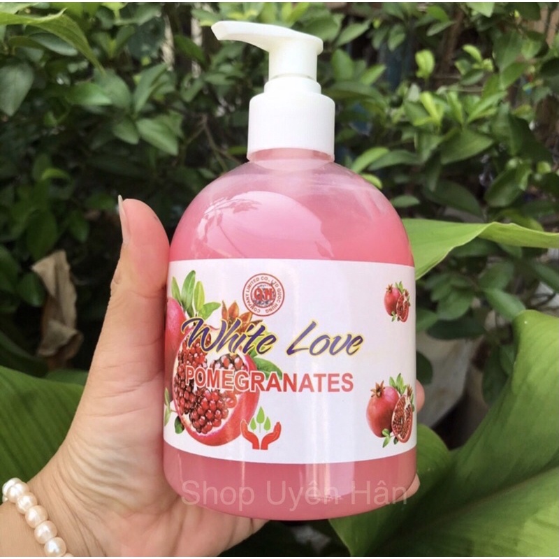 Combo 2 chai nước rửa tay White love 500 ml( có vòi xịt)