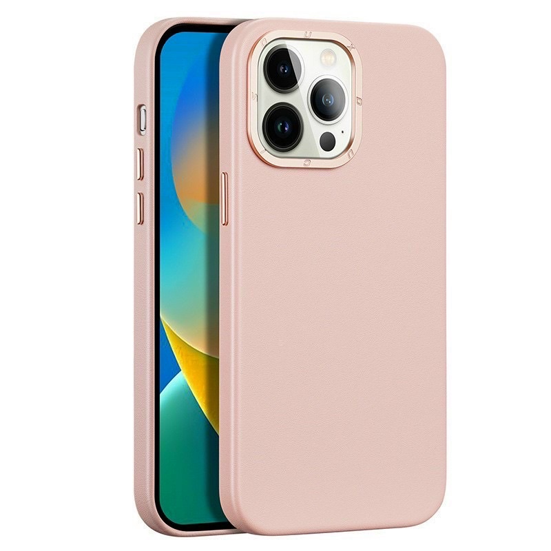 Ốp lưng da hỗ trợ sạc không dây MagSafe Iphone 14 Pro, 14 Pro Max hàng chính hãng Dux Ducis cao cấp