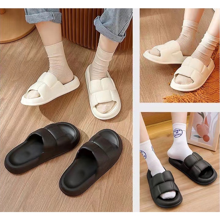 Dép nữ và nam quai ngang đúc nguyên khối siêu êm siêu nhẹ siêu bền siêu xinh