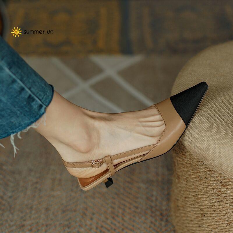 Giày Cao Gót Mũi Nhọn Phong Cách Mới 2022