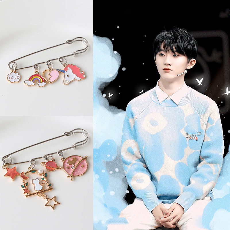 Phụ kiện thời trang ghim Panda dễ thương Cầu vồng Unicorn Pin