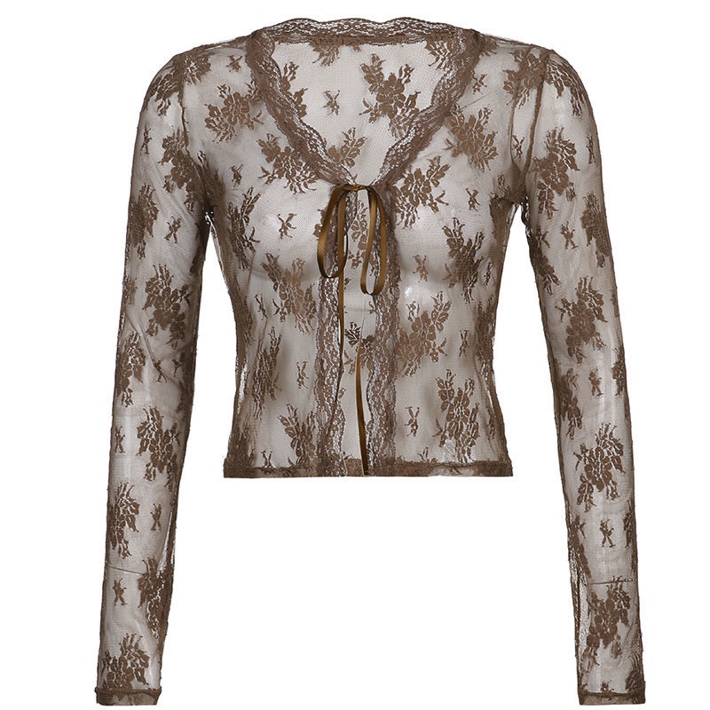 New European-American Sexy Style Women's New European-American Summer Sun Protection Thin Mesh Coat