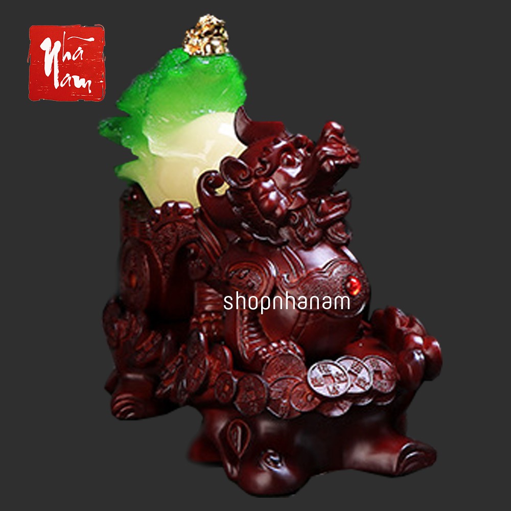 Kỳ lân củ cải cóc ngậm tài quà tặng trang trí nhà cửa vật phẩm phong thủy