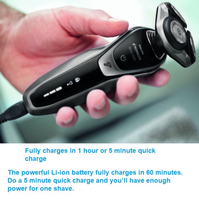 Máy cạo râu khô và ướt cao cấp thương hiệu Philips Norelco S5940/88 - Bảo Hành 2 Năm Chính Hãng