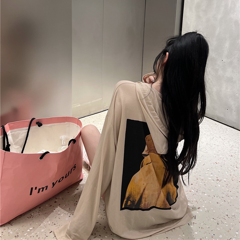 Áo Hoodie Chống Nắng Form Rộng In Họa Tiết Thời Trang Mùa Hè