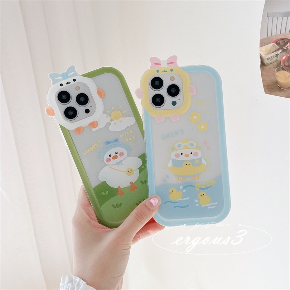 Ốp Điện Thoại Mềm Hình Chú Vịt Nhỏ Dễ Thương Cho iPhone 14 13 12 11 Pro Max SE2020 X XR Xs Max 7 8 6 6s Plus