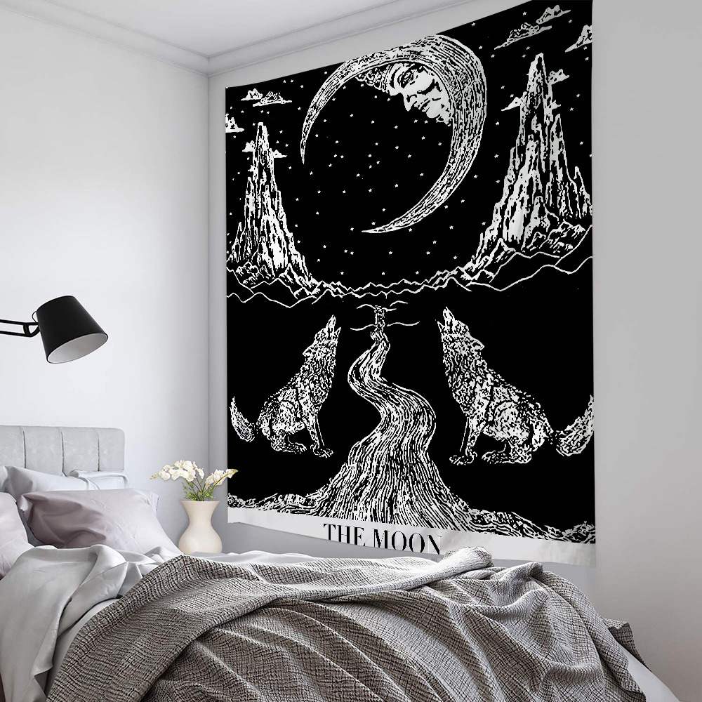 Thảm Treo Tường In Hình Lá Bài Tarot Trang Trí Nhà Cửa