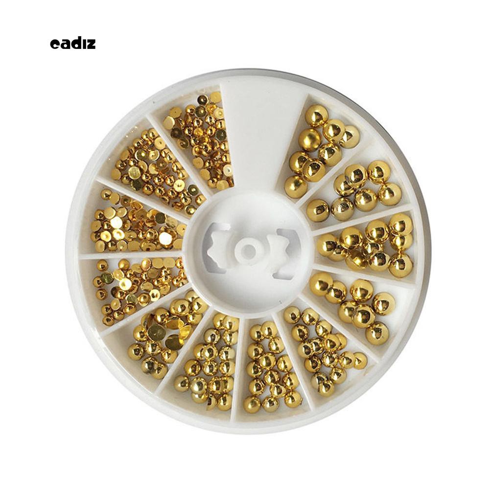 Hộp hạt đính móng nghệ thuật 3D DIY 2/3/4mm xinh xắn thời trang