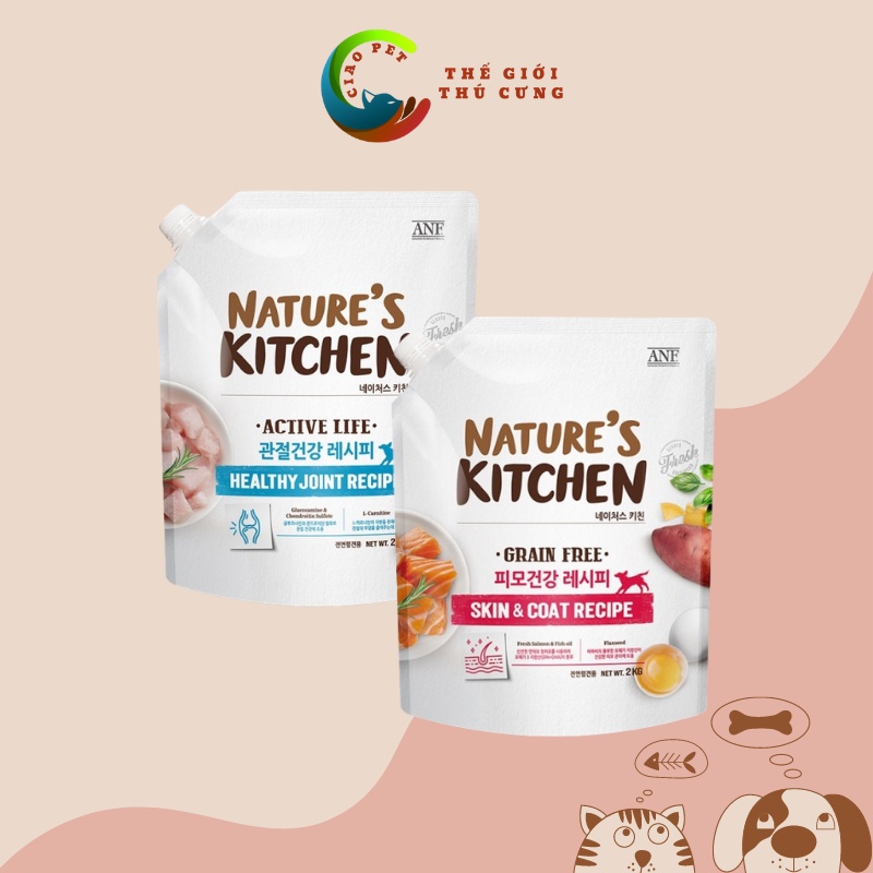 [COMBO 3 gói 400g] Thức ăn cho chó - Hạt ANF cao cấp Nature's Kitchen (NK Hàn Quốc)