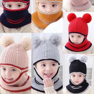 (phá giá)Mũ len ninja giữ ấm cho bé
