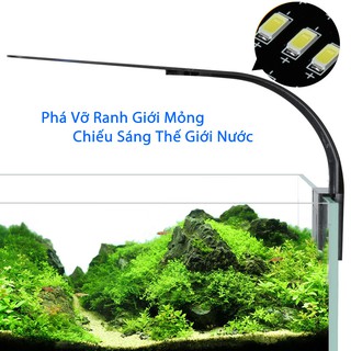 Đèn LED Bể Cá Siêu Mỏng (23cm) Đen