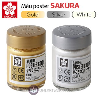 Màu Poster Sakura 30ml - GOLD VS SILVER