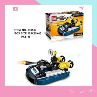 Đồ chơi lắp ráp trực thăng cảnh sát 8 món trong 1 enlighten 1801