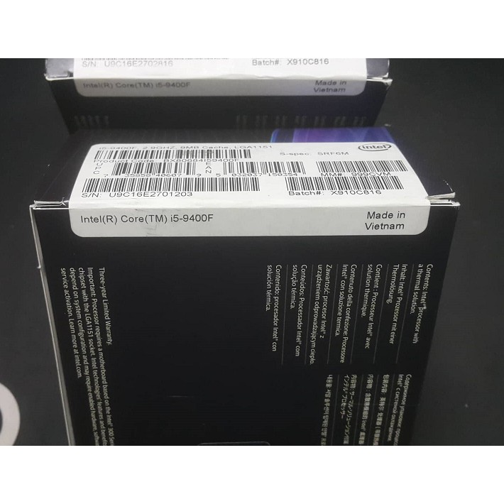 Bộ Vi Xử Lý CPU i5 9400F Hàng Box | BigBuy360 - bigbuy360.vn