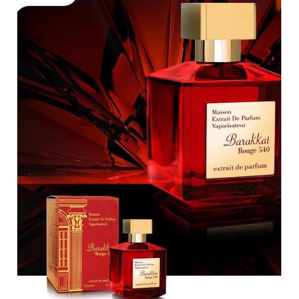 Nước hoa unisex Barakkat Rouge 540 Extrait De Parfum 100ml