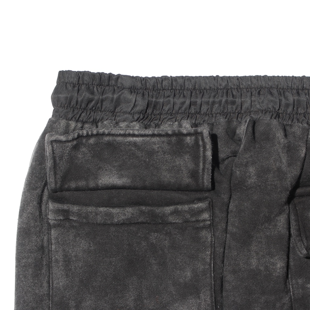 Quần Dài Nỉ Washed Đen Essential Pants by Xfire