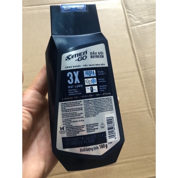 Dầu gội xmen go than tre hoạt tính detox 180g