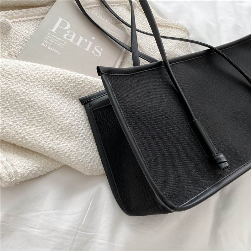 Túi Tote Đeo Dưới Cánh Tay Màu Sắc Retro Thời Trang Cho Nữ