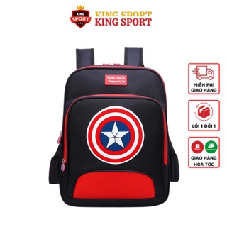 [ ẢNH THẬT ] Balo học sinh tiểu học cao cấp, balo captian america
