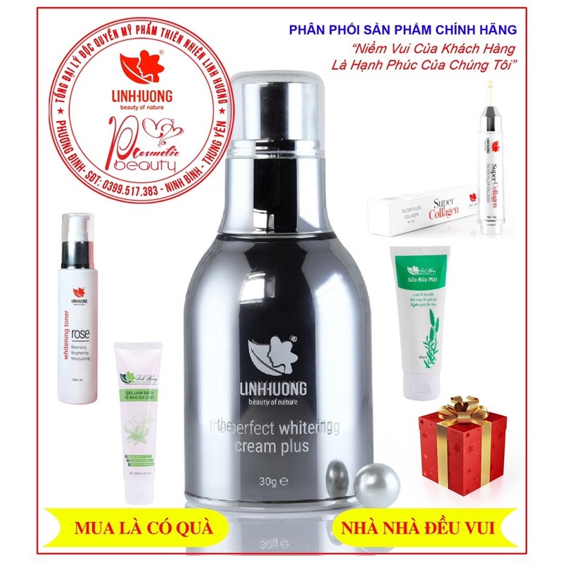 BỘ SẢN PHẨM DƯỠNG VÀ LÀM TRẮNG DA LINH HƯƠNG (HÀNG CHÍNH HÃNG)
