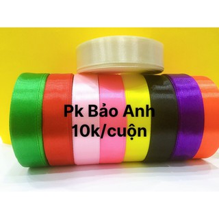 Ruy băng lụa trơn trang trí bánh kem giá rẻ
