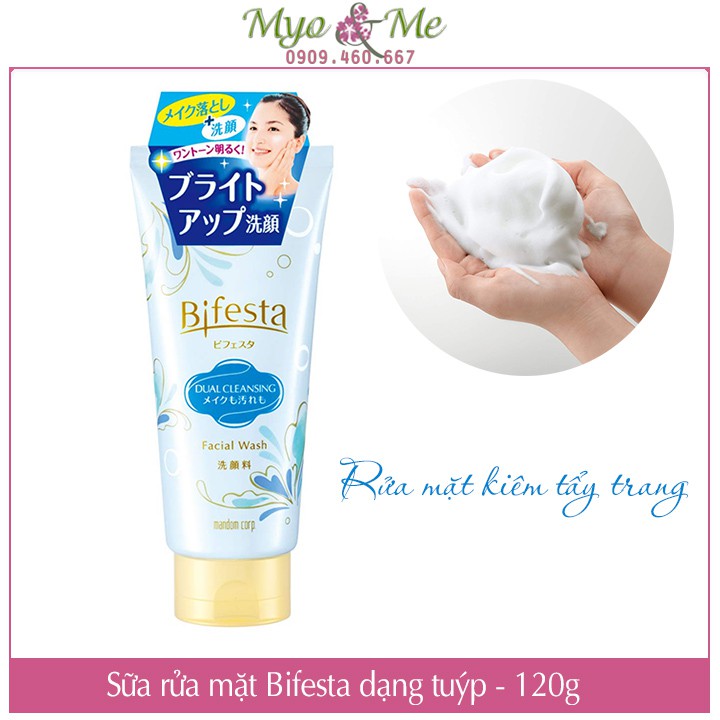 Sữa rửa mặt Bifesta Bright Up dạng tuýp 120g