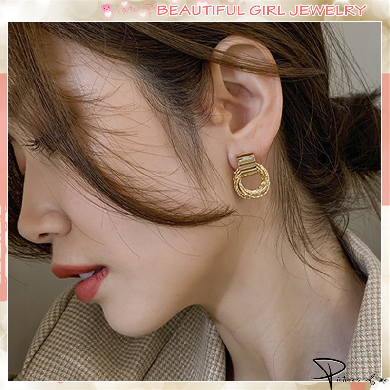 Cặp Bông Tai Khoen Tròn Thời Trang Nữ