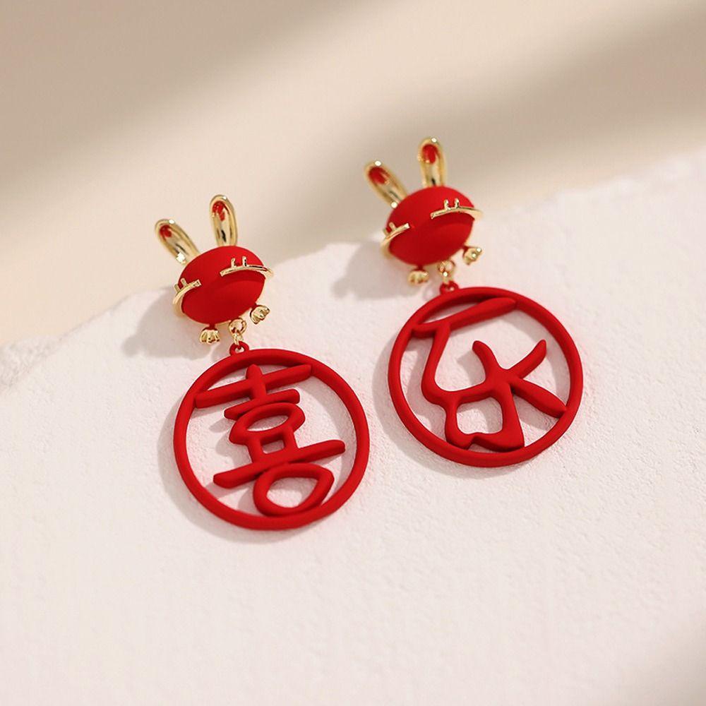 Bông Tai Hình Thỏ Dễ Thương Sang Trọng Cho Nữ