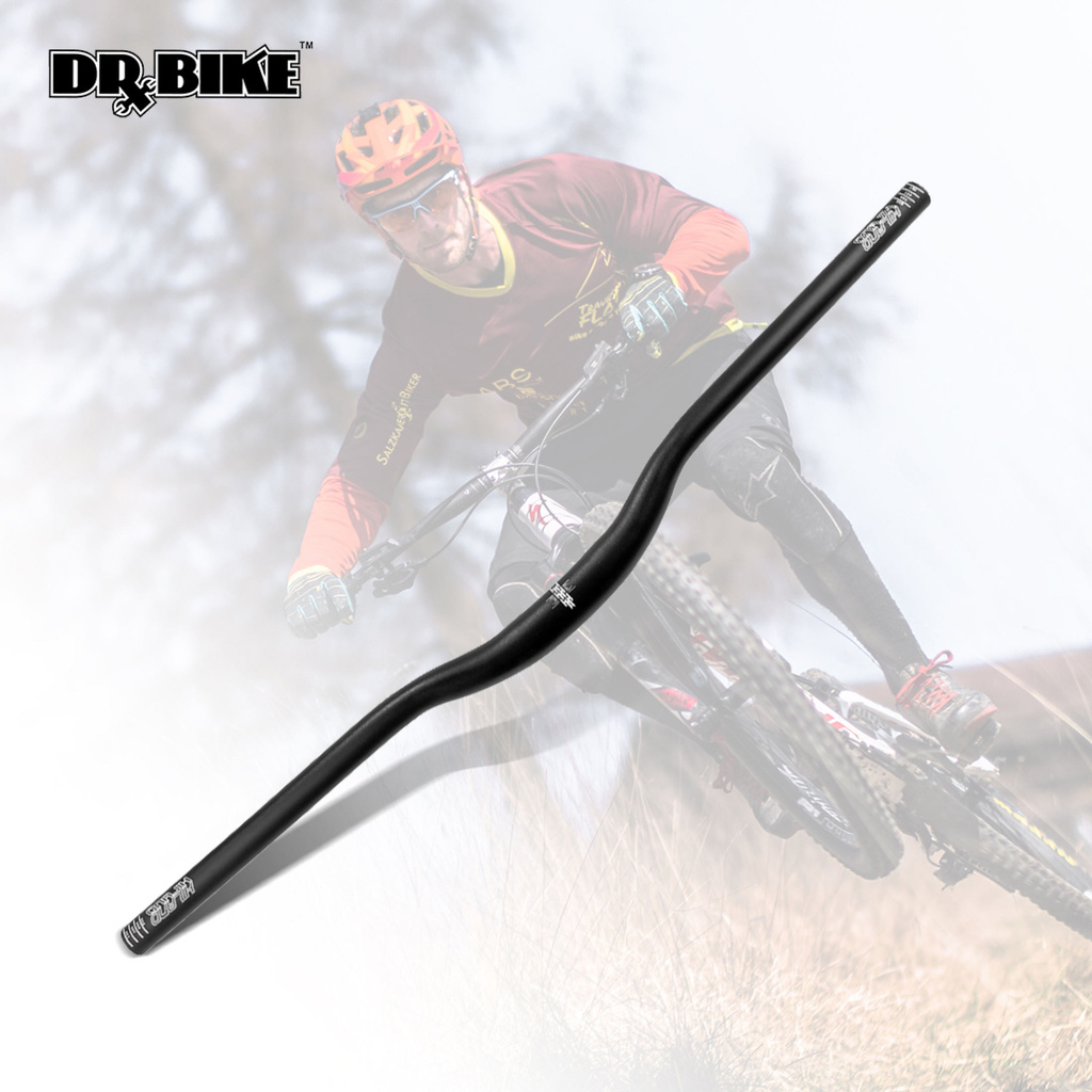 DRBIKE Ghi Đông Xe Đạp Leo Núi Xe Đạp Leo Núi Tiêu Chuẩn EU Thanh Nâng Hợp Kim Nhôm Nhẹ 720Mm 780 Mm (Màu Đen Mờ)-168