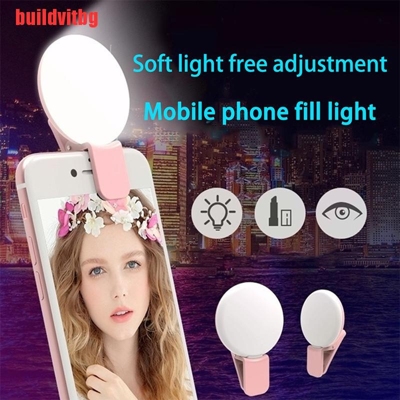 Đèn Led Tròn Kẹp Điện Thoại Hỗ Trợ Chụp Ảnh Selfie Tiện Dụng