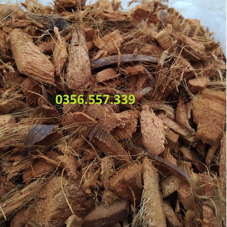 Vỏ XƠ Dừa Cắt Miếng Trồng Lan, Hoa Kiểng, Hàng xuất khẩu Nhật Bản - Giá thể trồng Lan, Hoa Kiểng đã qua xử lý (bán lẻ)