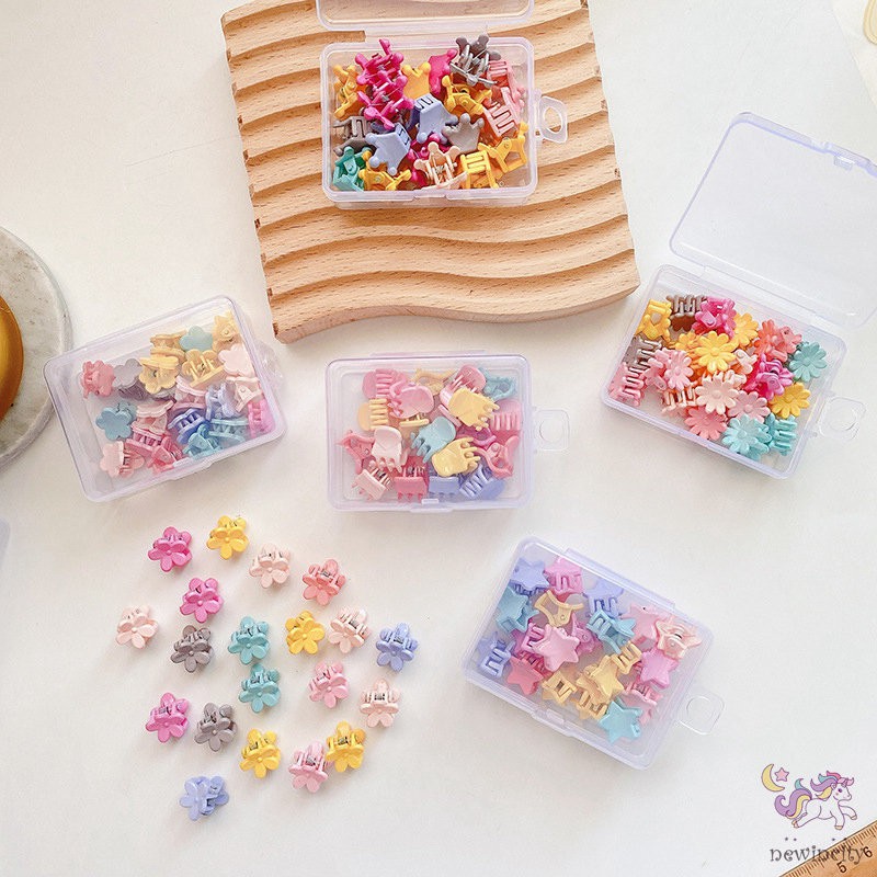 Bộ 20 cái kẹp tóc màu kẹo ngọt ngào thời trang Hàn Quốc cho bé gái