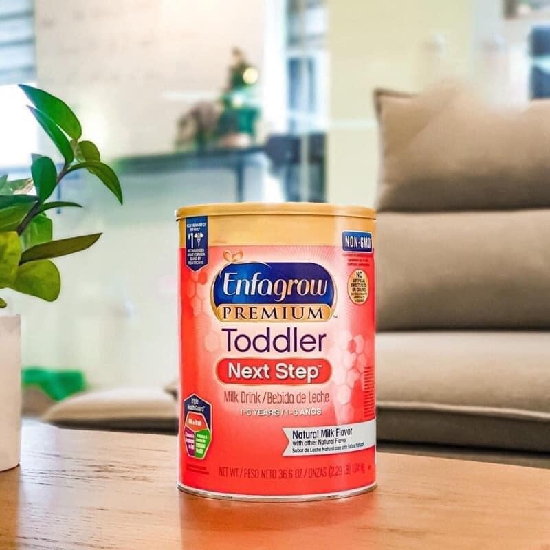 HÀNG AIR Sữa bột Enfagrow Premium toddler - Enfagrow đỏ nắp vàng , 907gr , 1.04kg - Mỹ  DATA T8/2024