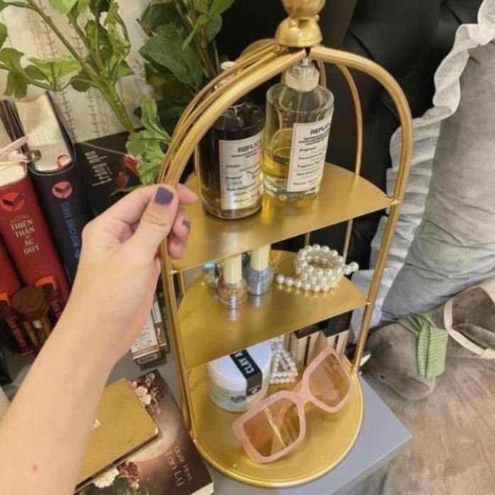 Kệ Đựng Mỹ Phẩm Lồng Chim 3 Tầng Kệ Để Đồ Trang Điểm Decor Nội Thất Phòng Ngủ Sang Trọng | BigBuy360 - bigbuy360.vn