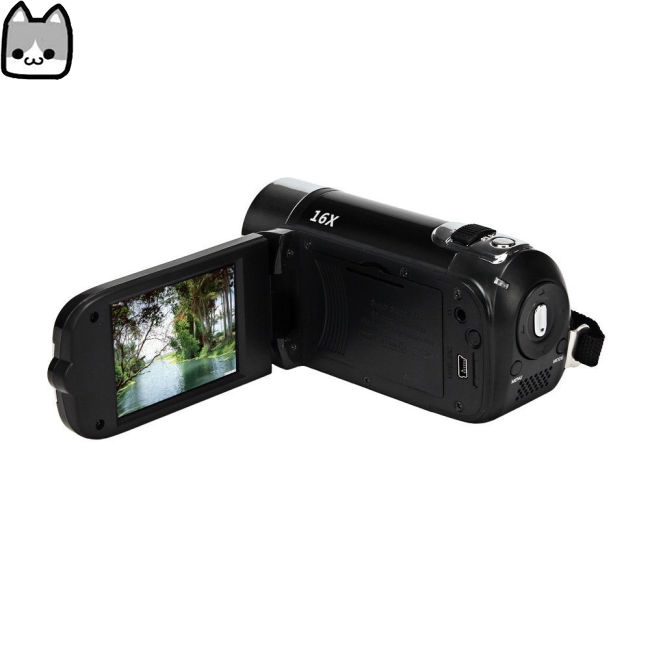 Camera Camcorders, 16MP High Definition Digital Video Camcorder 1080P 2.7 Inches TFT LCD Screen 16X
