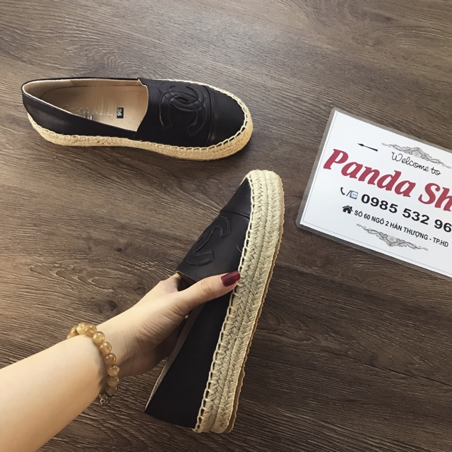 giày slip on đế cói 2 tầng size 35,36