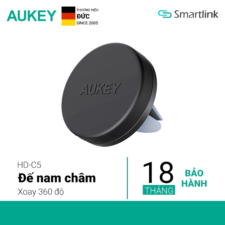 Giá treo điện thoại nam châm trên ô tô Aukey HD-C5 - Hàng Chính Hãng