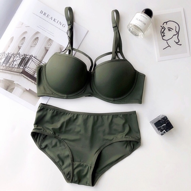 Bộ Đồ Lót Trơn Có Gọng Đệm MỎNG S089