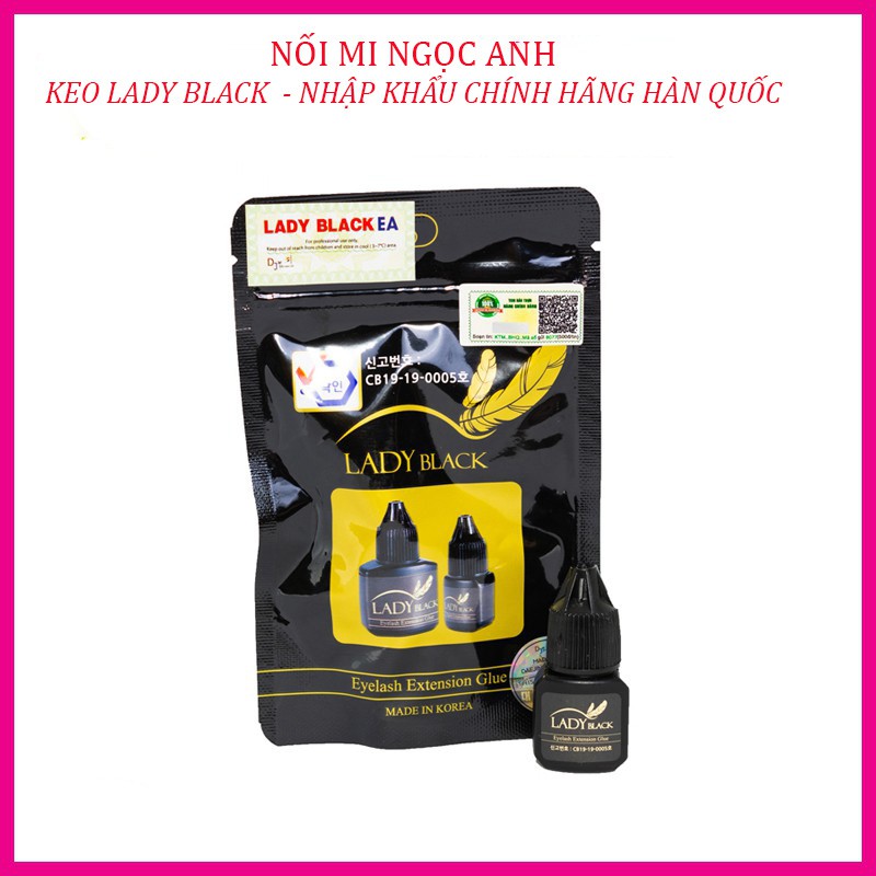  Keo Lady black/keo nối mi Lady black, khô chậm (3-4s)