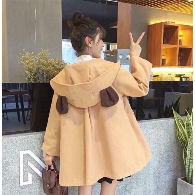 Aó khoác Dạ Tai Gấu Hàng Quảng Châu Cao Cấp, áo dạ 2 lớp dày và chất mịn | BigBuy360 - bigbuy360.vn