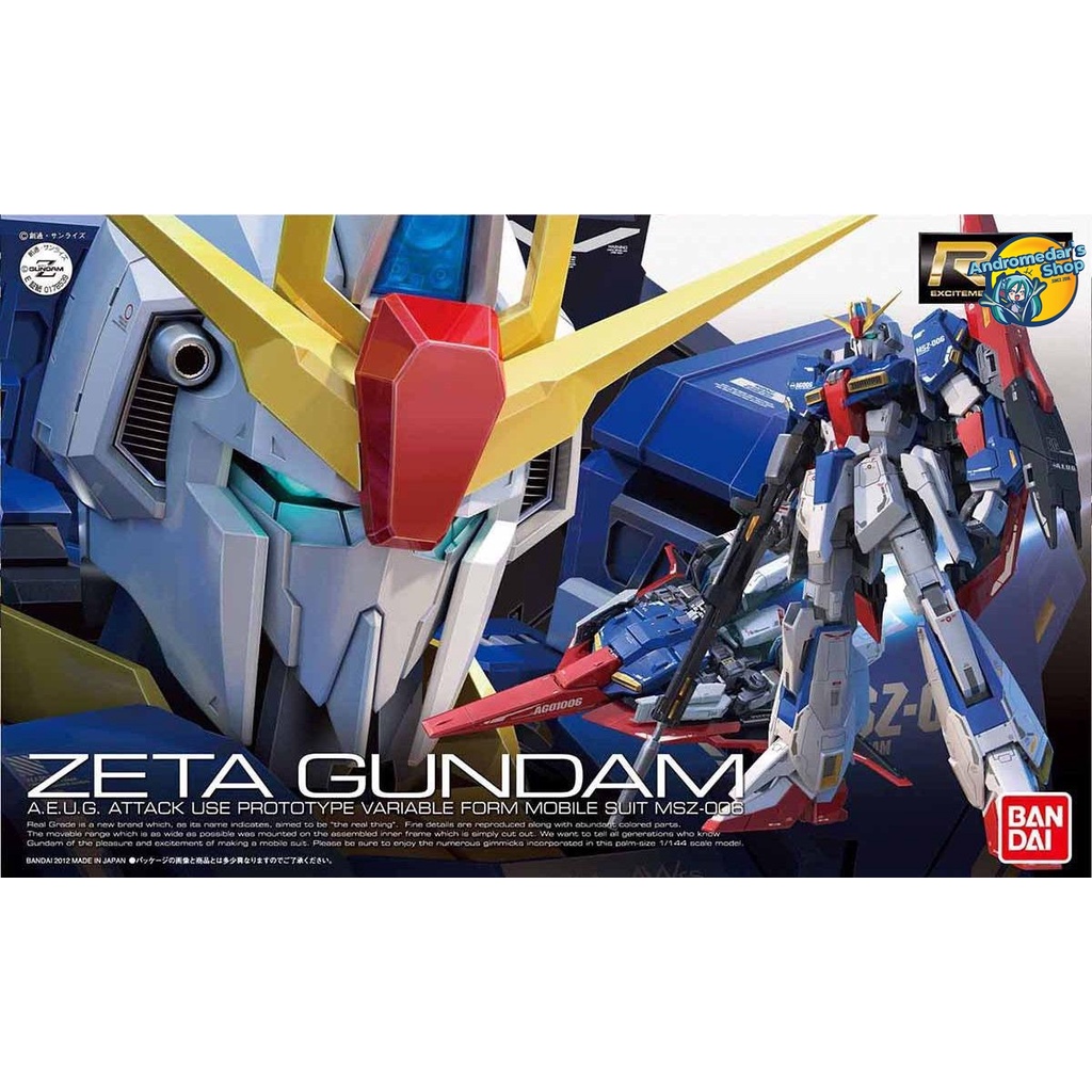 Mô hình lắp ráp Real Grade 10 1/144 RG MSZ-006 Zeta Gundam Model Kit